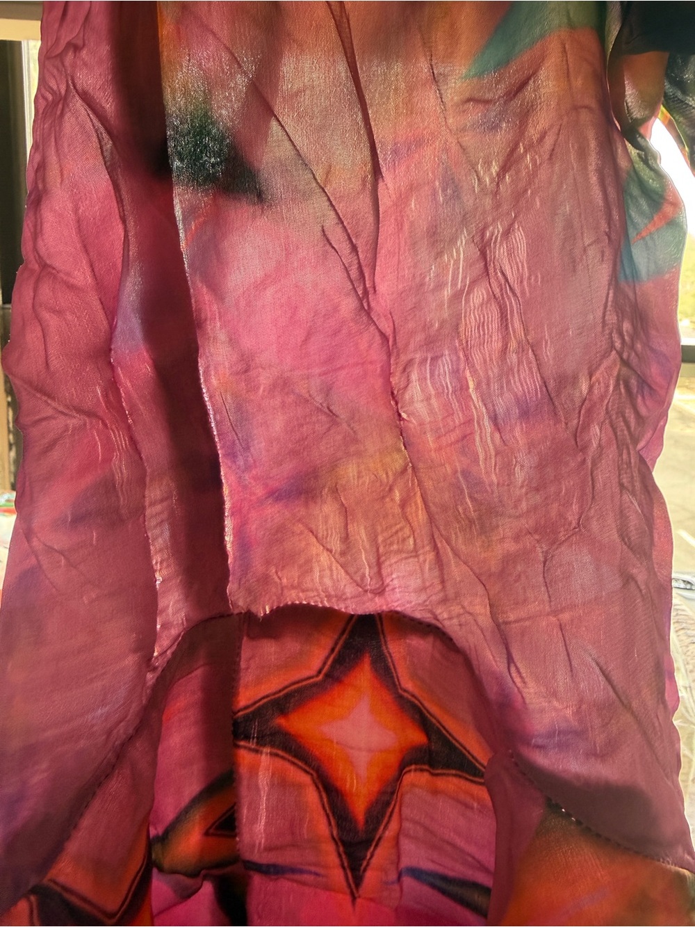 Anthropologie Seventh Heaven By Saddartha Bansal Mixed Print Maxi Dress 3X - Picture 14 of 14